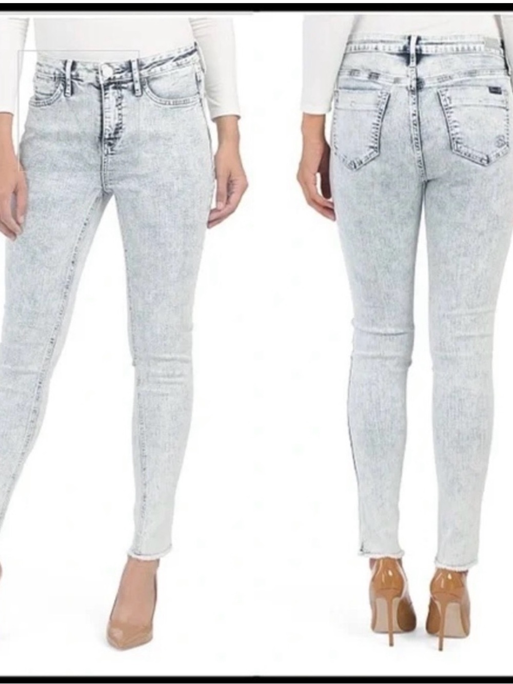 Seven7 Women's Light Wash Bombshell Skinny Jeans